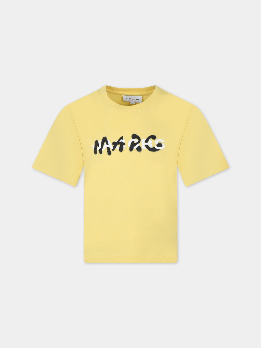 T-shirt jaune pour enfant avec logo